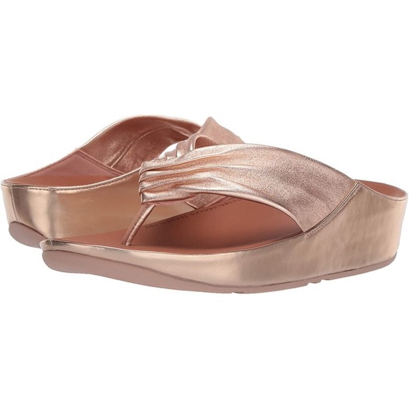 Ralph Lauren knit top short sleeves neutral tone and gold metallic stripes - Picture 8 of 8